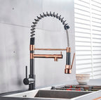 Full Copper Pull-out Kitchen Faucet